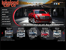 Tablet Screenshot of lakelandcarco.com